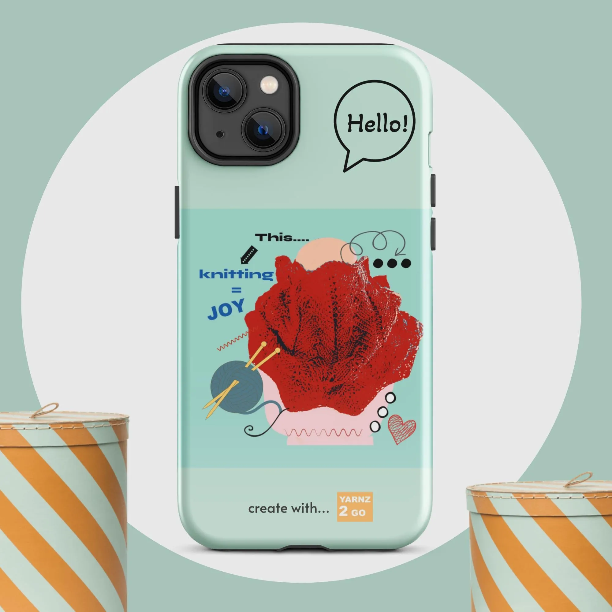 Tough iPhone® case for knitters