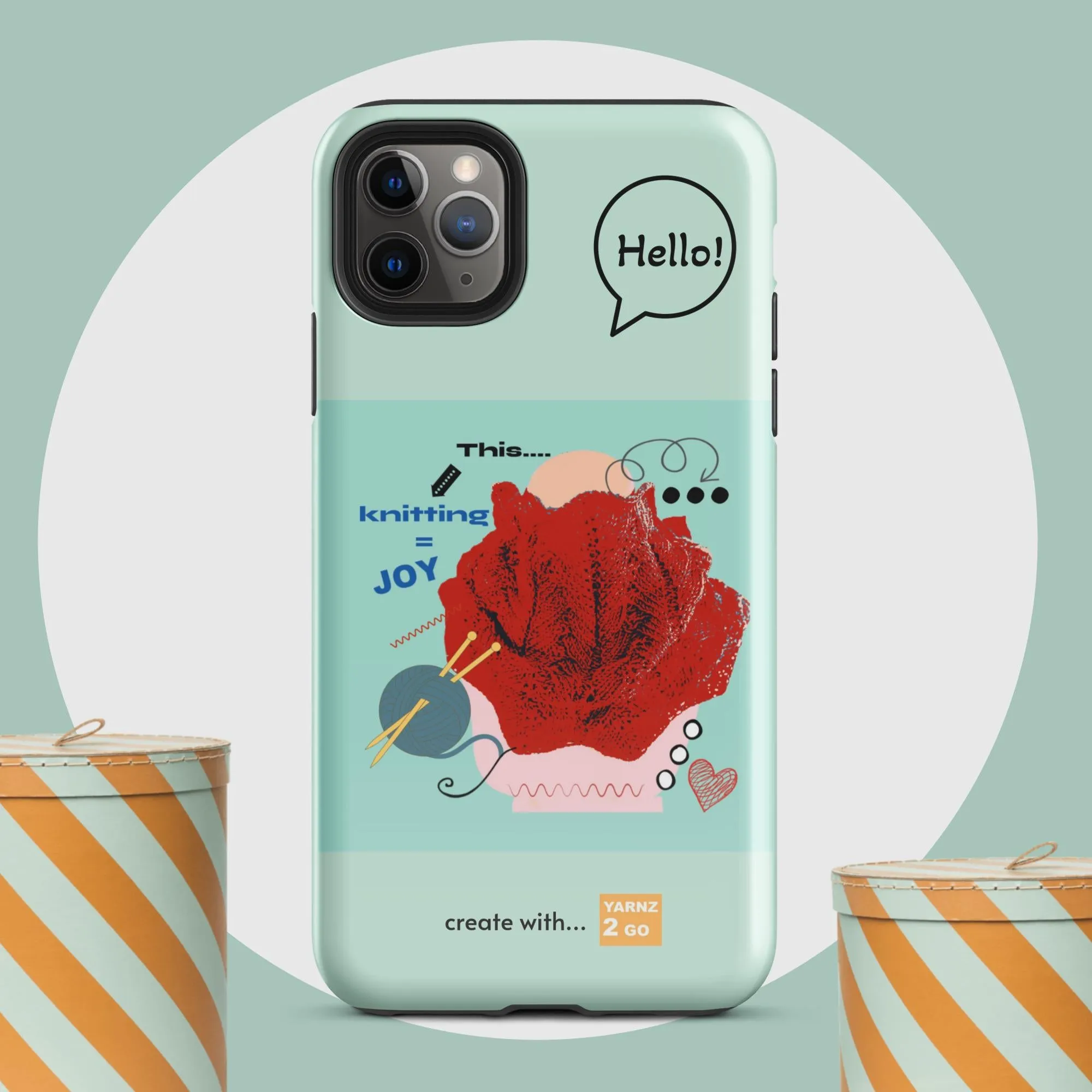 Tough iPhone® case for knitters