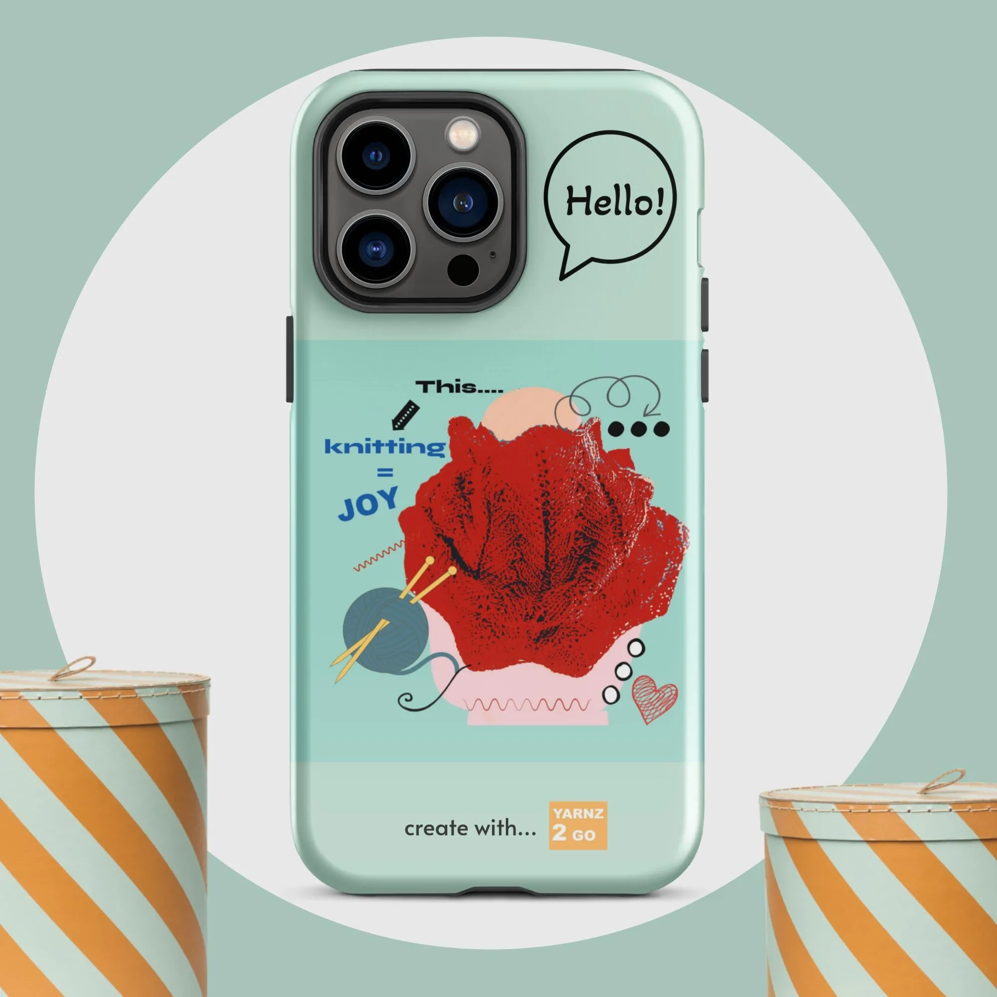 Tough iPhone® case for knitters