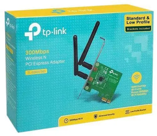 TP-LINK WN881ND 300Mbps Wireless N PCI Express Adapter.