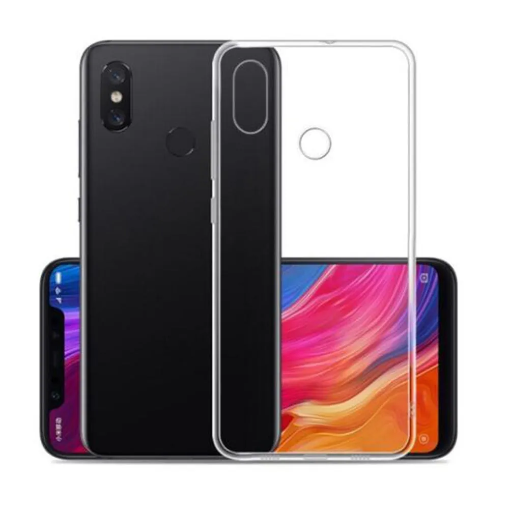 Transparent TPU Soft Phone Case for Xiaomi 8