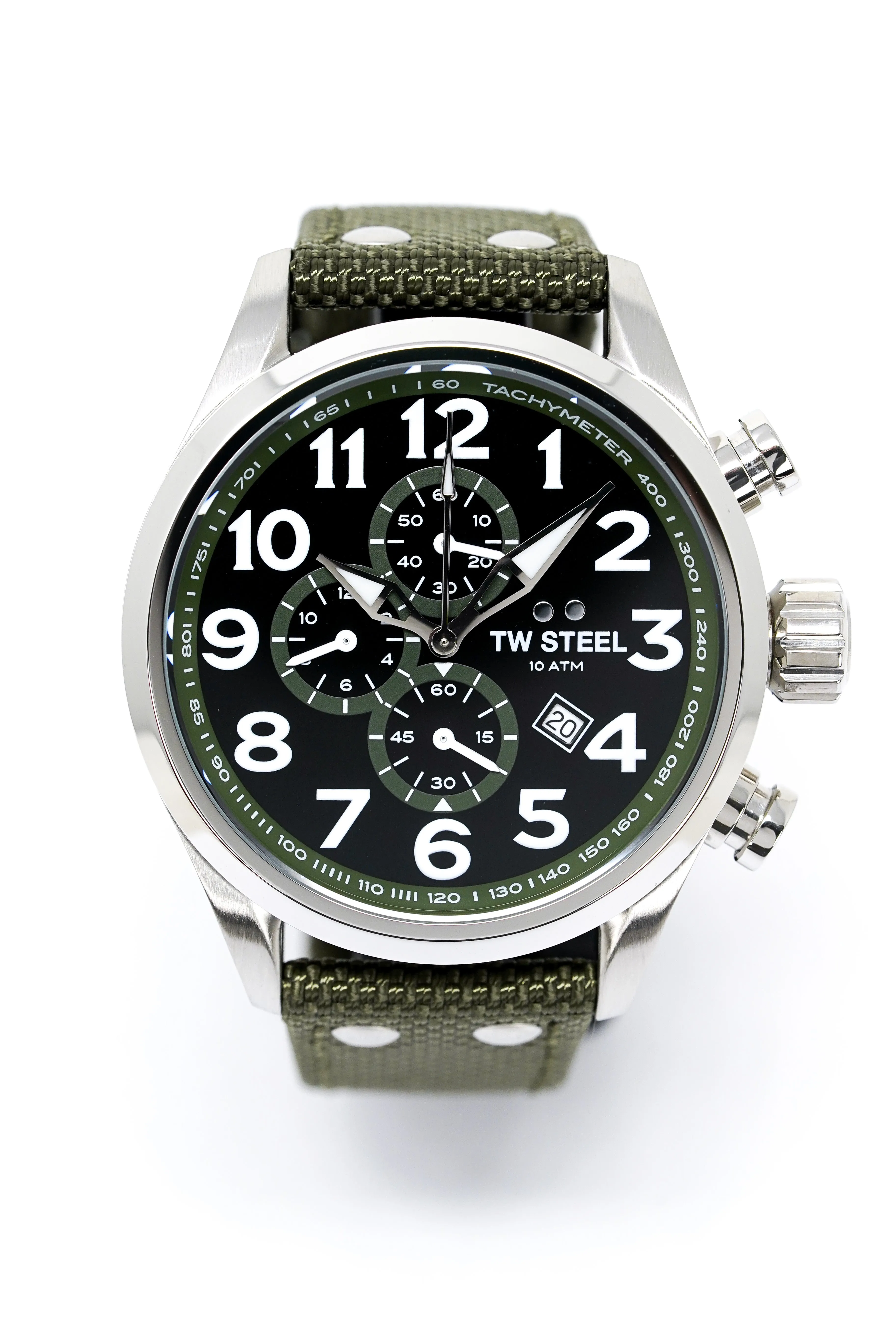 TW Steel Watch Chronograph Volante Khaki VS23