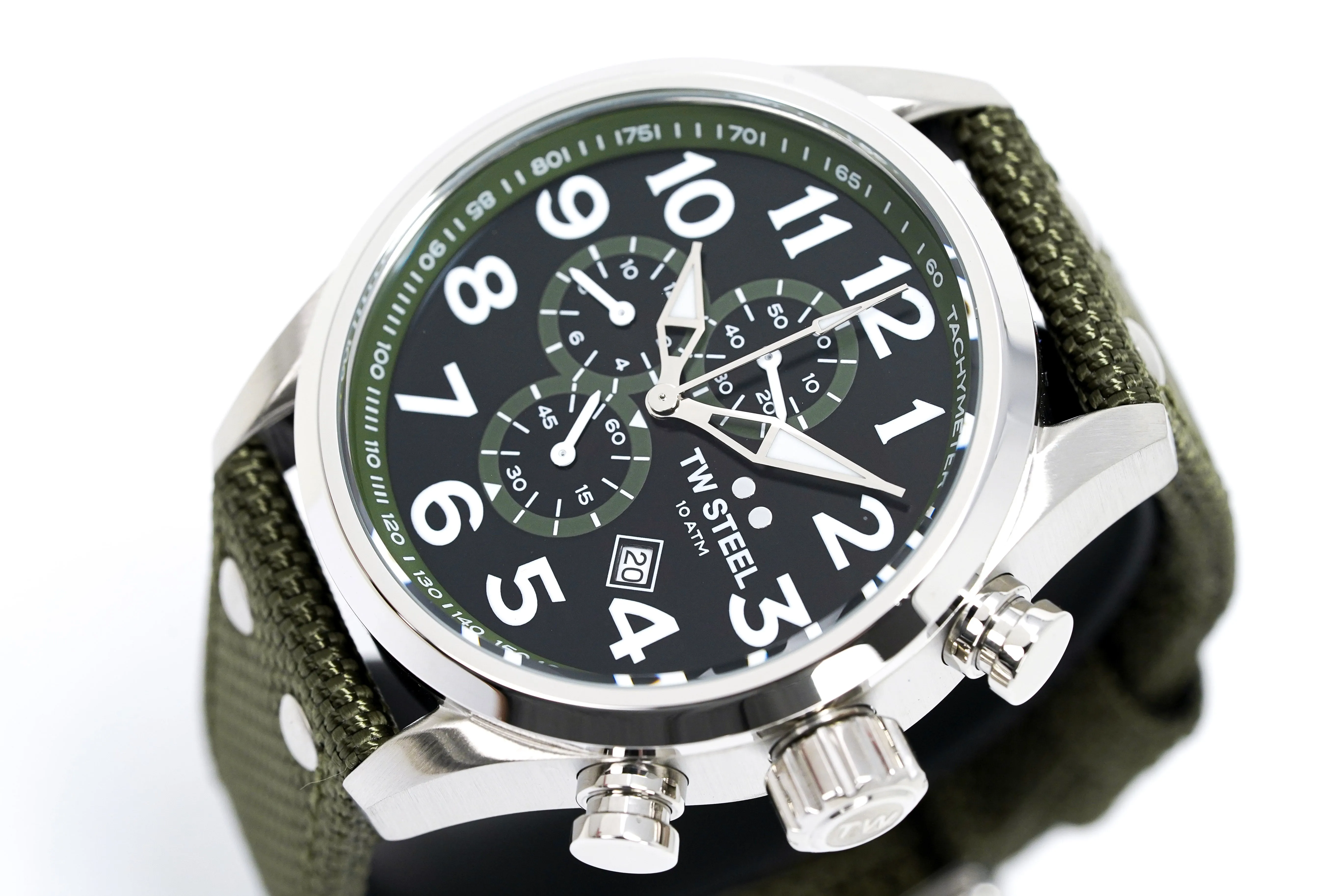 TW Steel Watch Chronograph Volante Khaki VS23