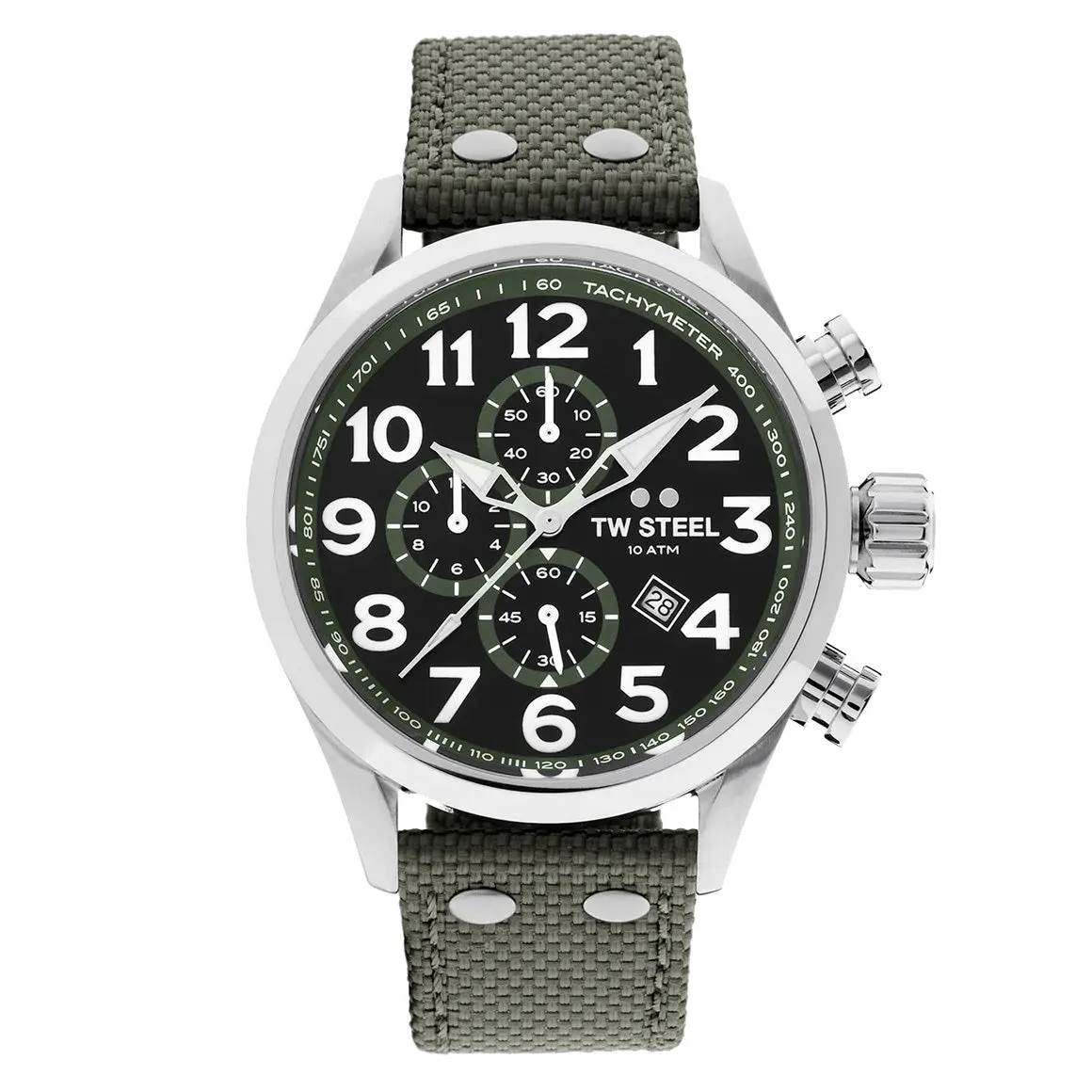 TW Steel Watch Chronograph Volante Khaki VS23