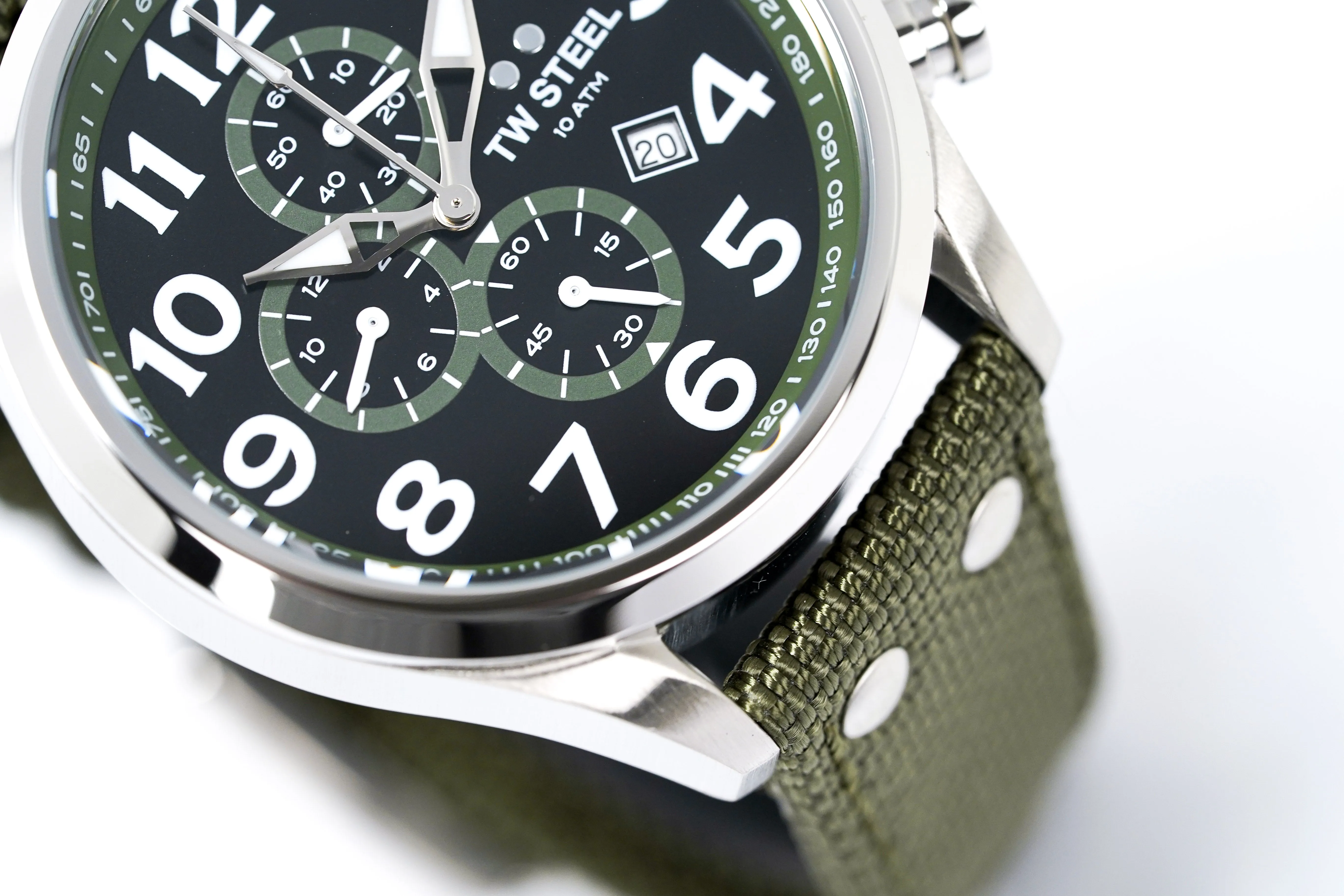 TW Steel Watch Chronograph Volante Khaki VS23