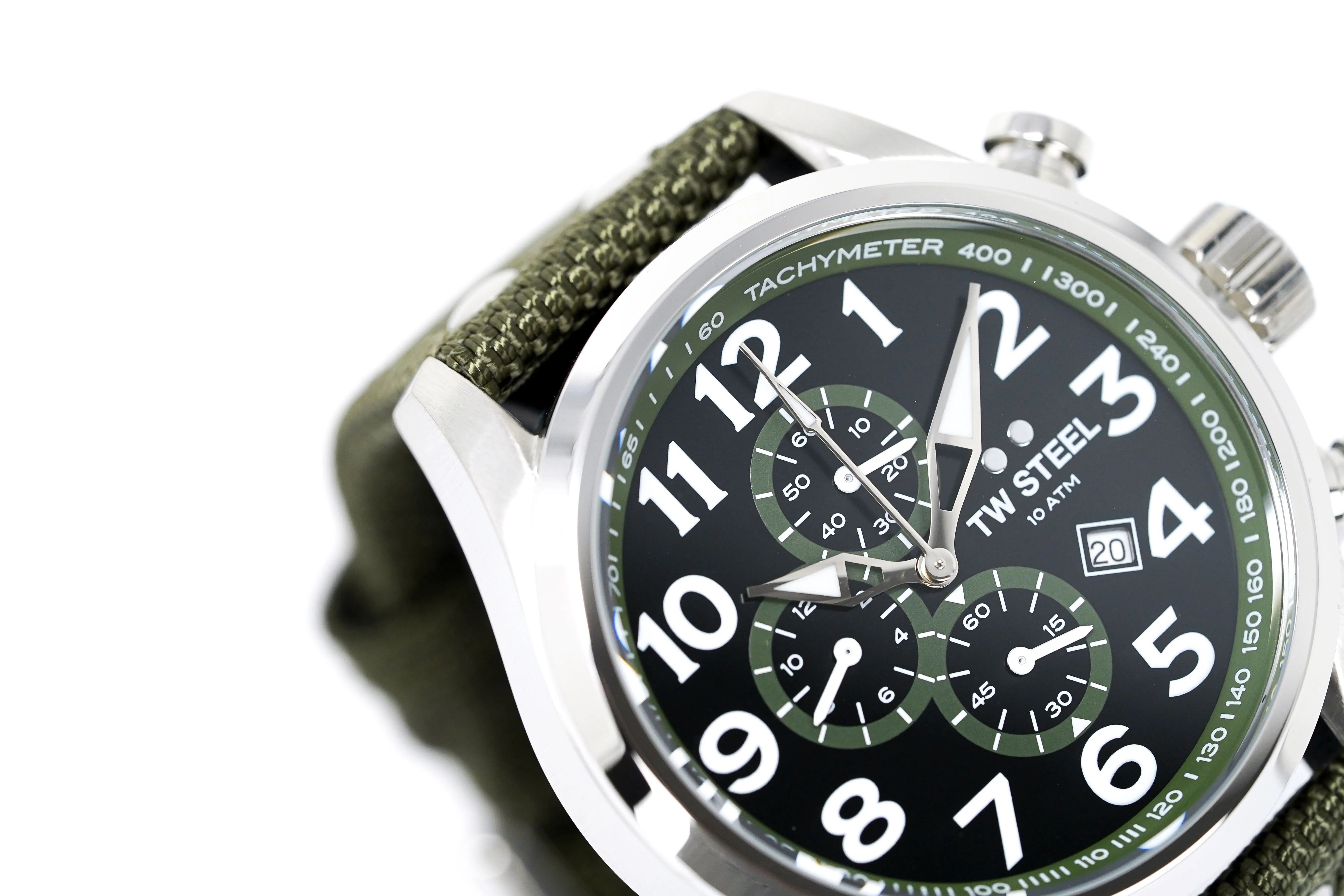 TW Steel Watch Chronograph Volante Khaki VS23