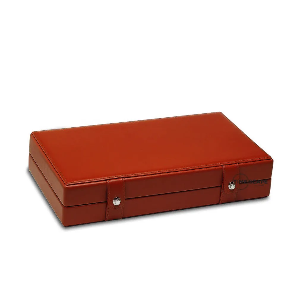 UNDERWOOD (LONDON) - 10-Unit Leather Watch Box w Compartment | UN233/TAN