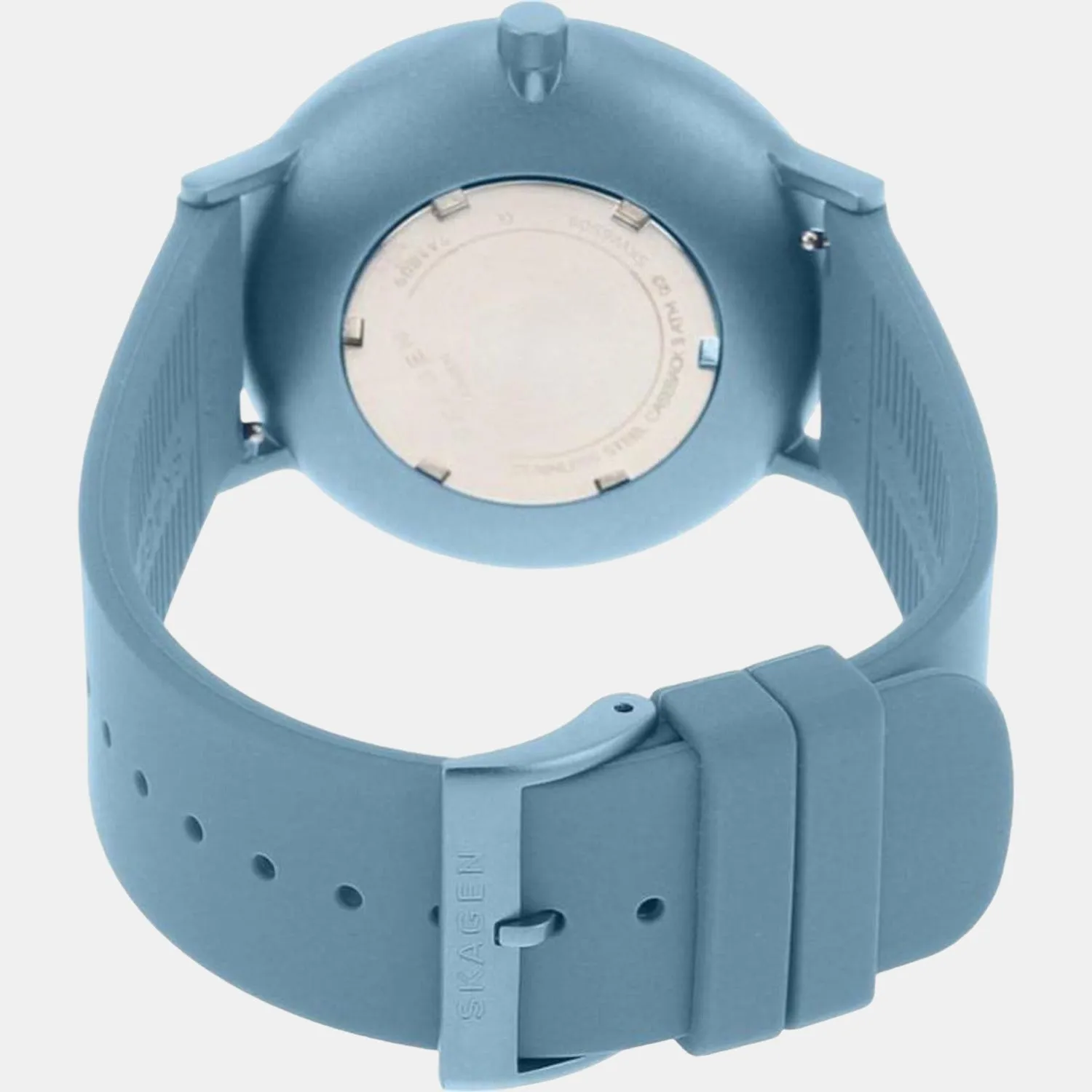 Unisex Blue Analog Silicon Watch SKW6509