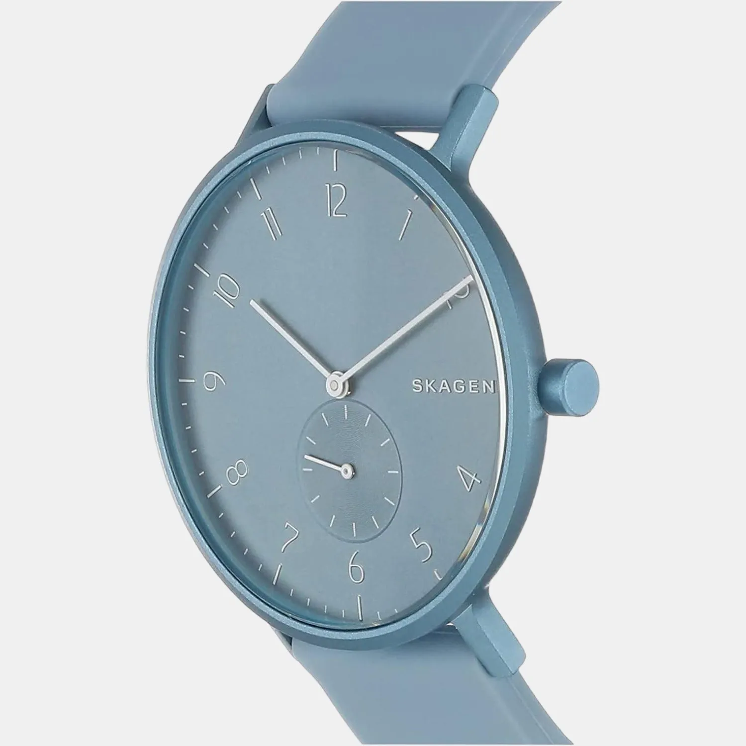 Unisex Blue Analog Silicon Watch SKW6509