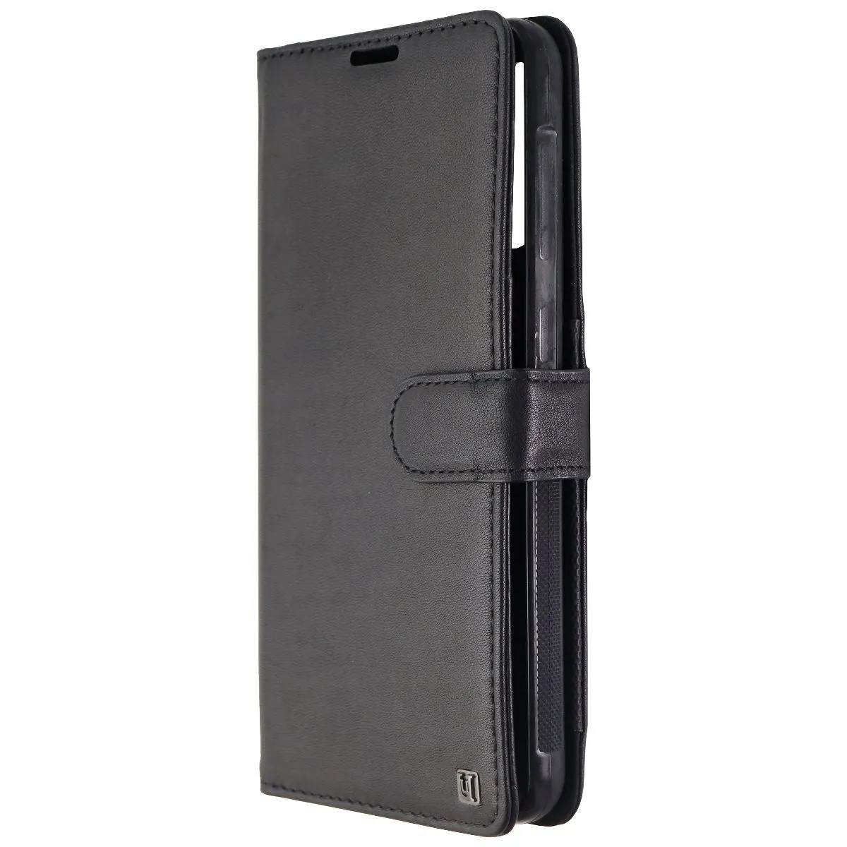 Uunique London Genuine Leather Folio Case for Samsung Galaxy A50 - Black