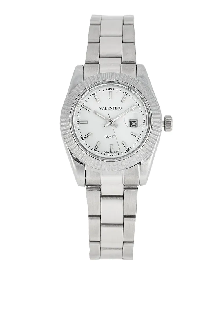 Valentino 20122469-WHITE DIAL Stainless Steel Strap Analog Watch for Women