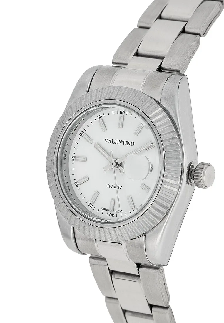 Valentino 20122469-WHITE DIAL Stainless Steel Strap Analog Watch for Women