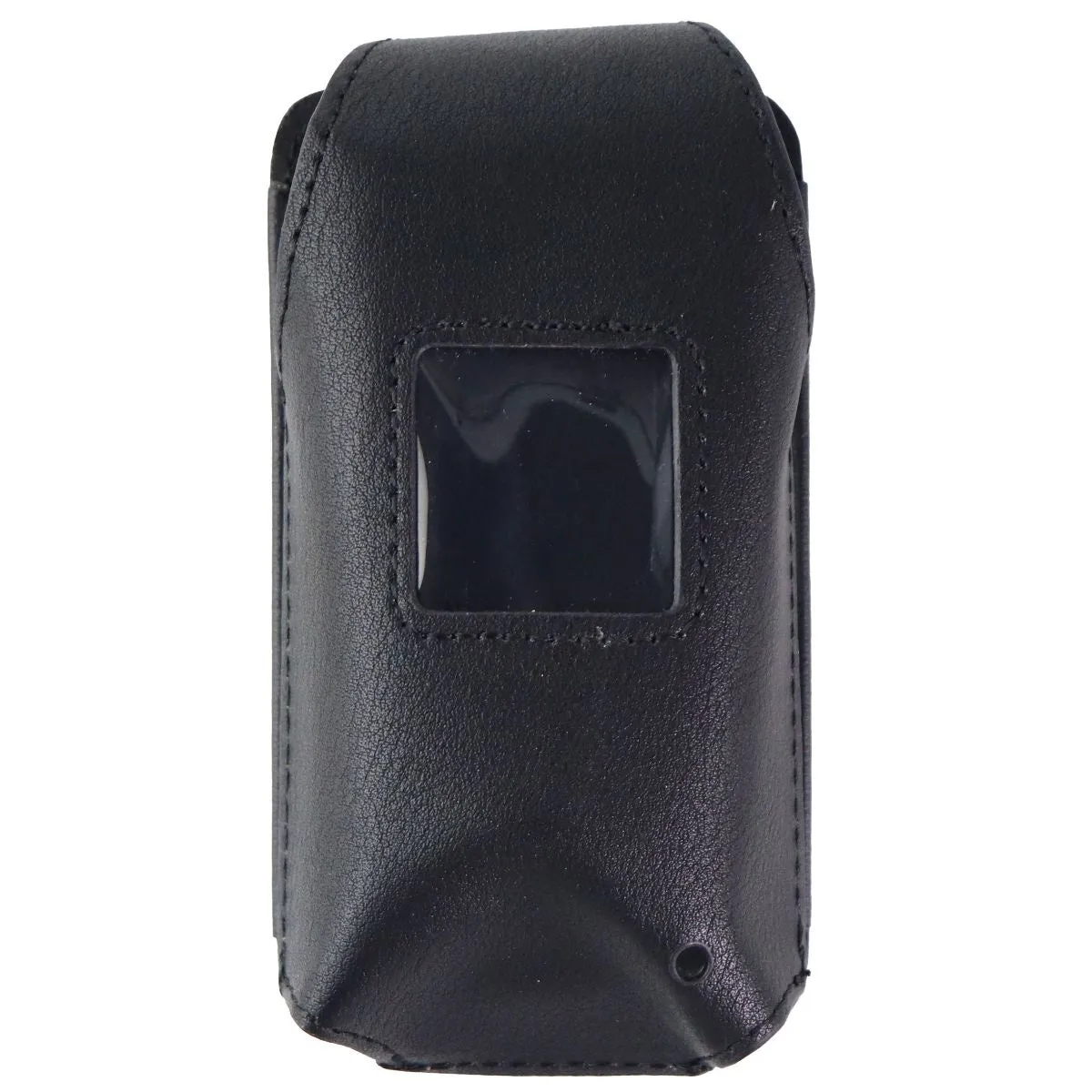 Verizon Fitted Case for Orbic Journey V - Black Vegan Leather