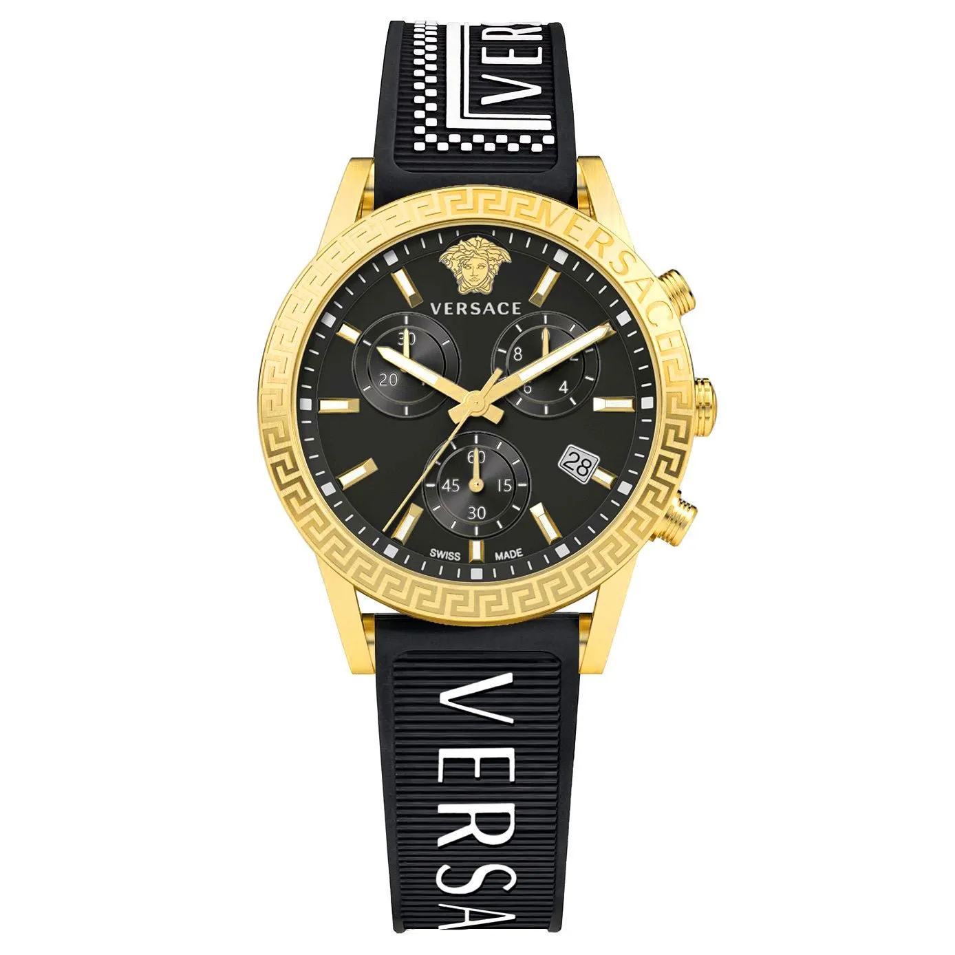 Versace Ladies Watch Sport Tech 40mm Black Gold VEKB00422