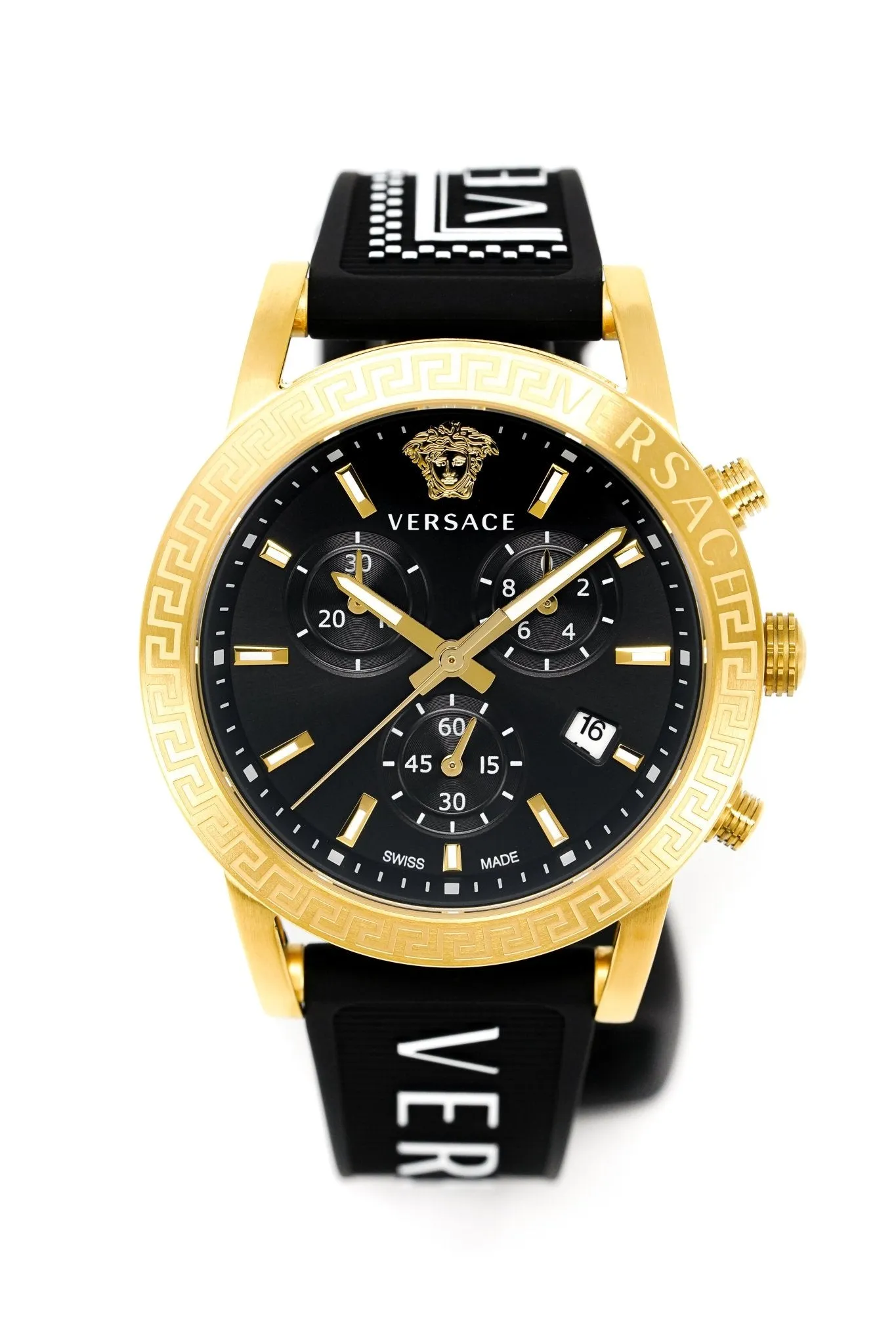 Versace Ladies Watch Sport Tech 40mm Black Gold VEKB00422