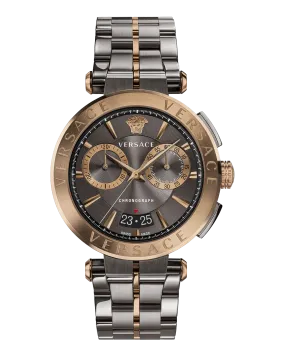 Versace Men's Watch Aion Chronograph 45mm Grey VE1D00619