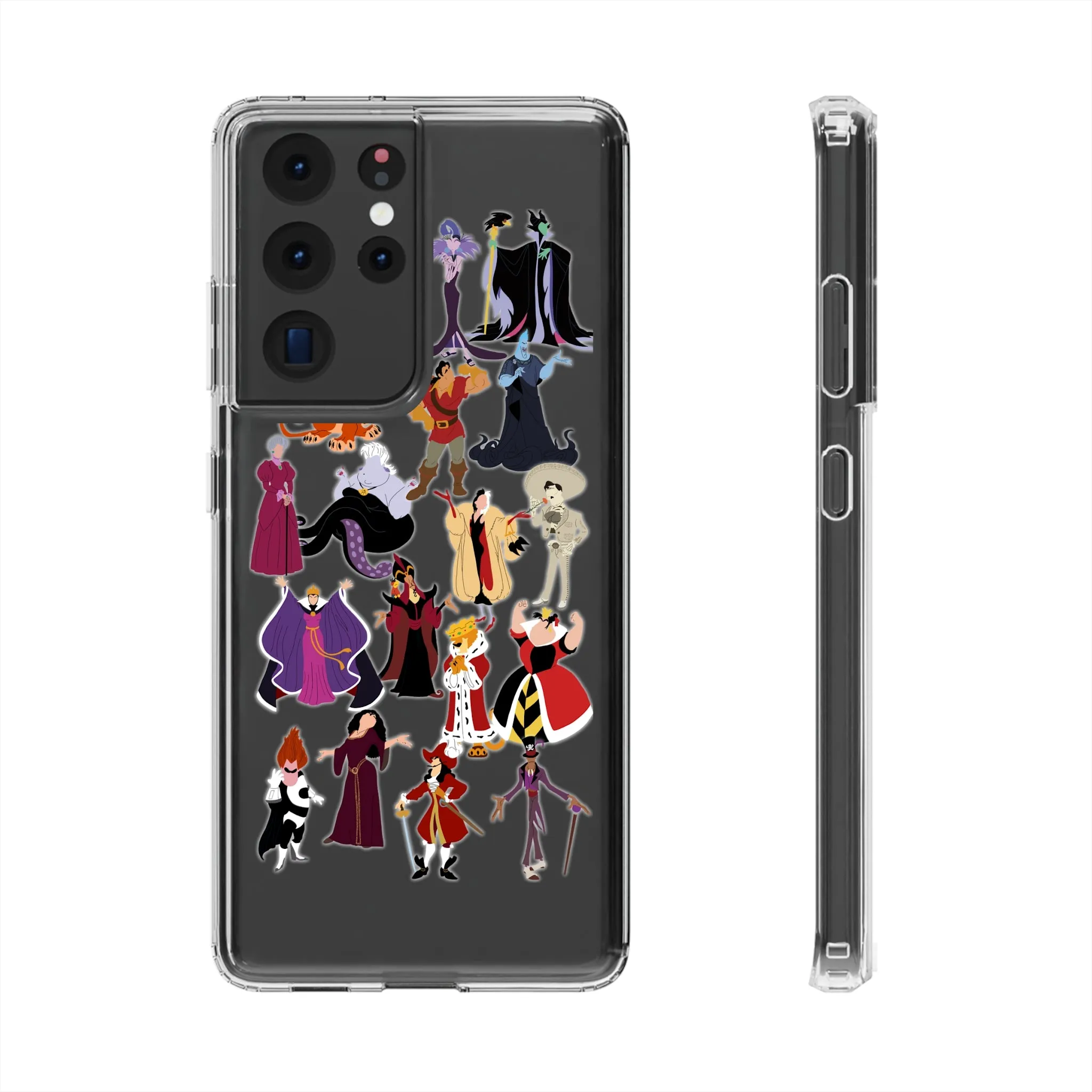 Villains Clear Phone Case! Inspired Hand drawn Unique Gift