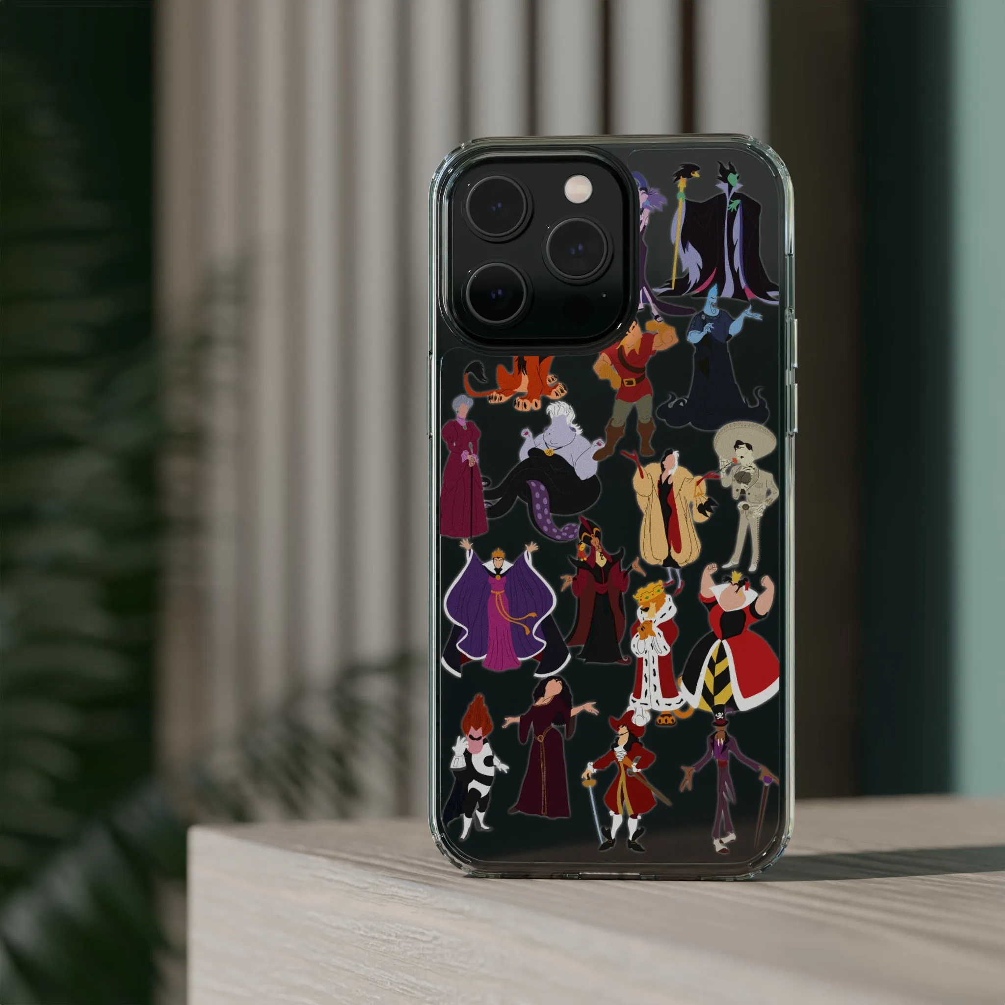 Villains Clear Phone Case! Inspired Hand drawn Unique Gift