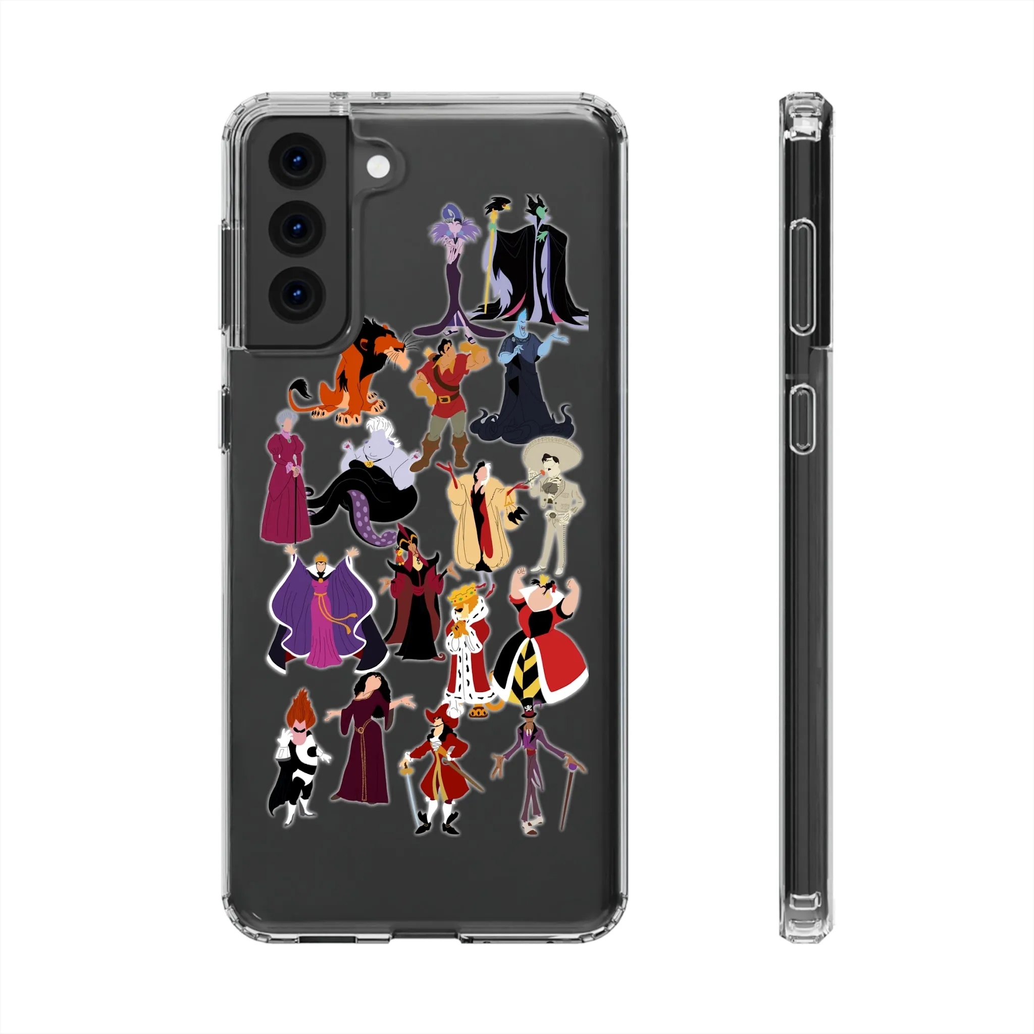 Villains Clear Phone Case! Inspired Hand drawn Unique Gift