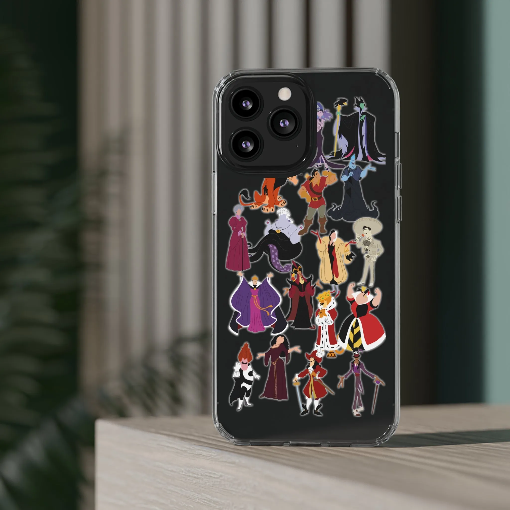 Villains Clear Phone Case! Inspired Hand drawn Unique Gift