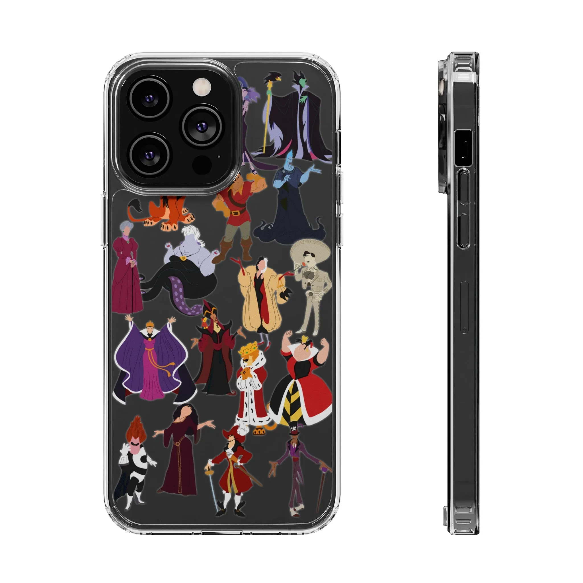 Villains Clear Phone Case! Inspired Hand drawn Unique Gift