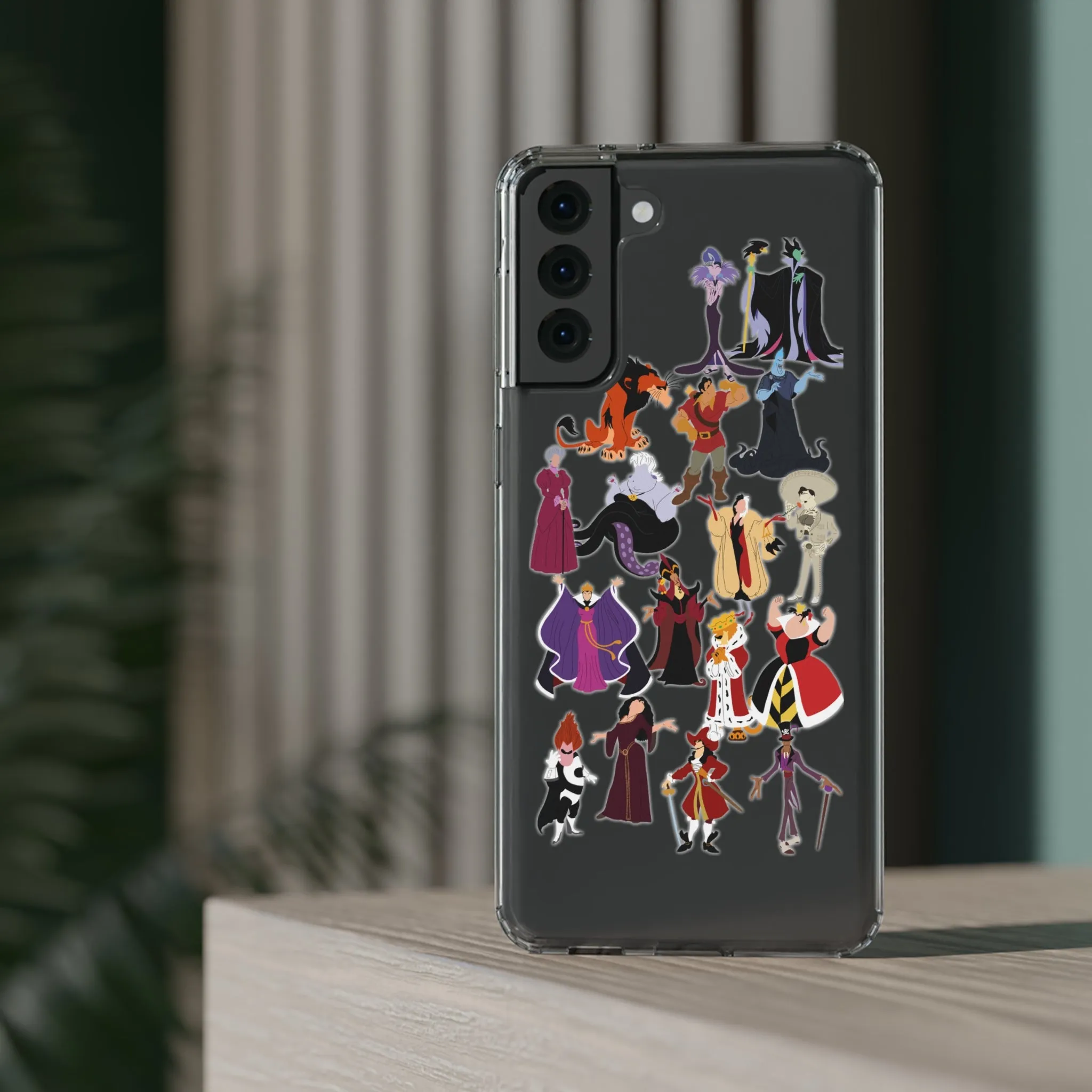 Villains Clear Phone Case! Inspired Hand drawn Unique Gift