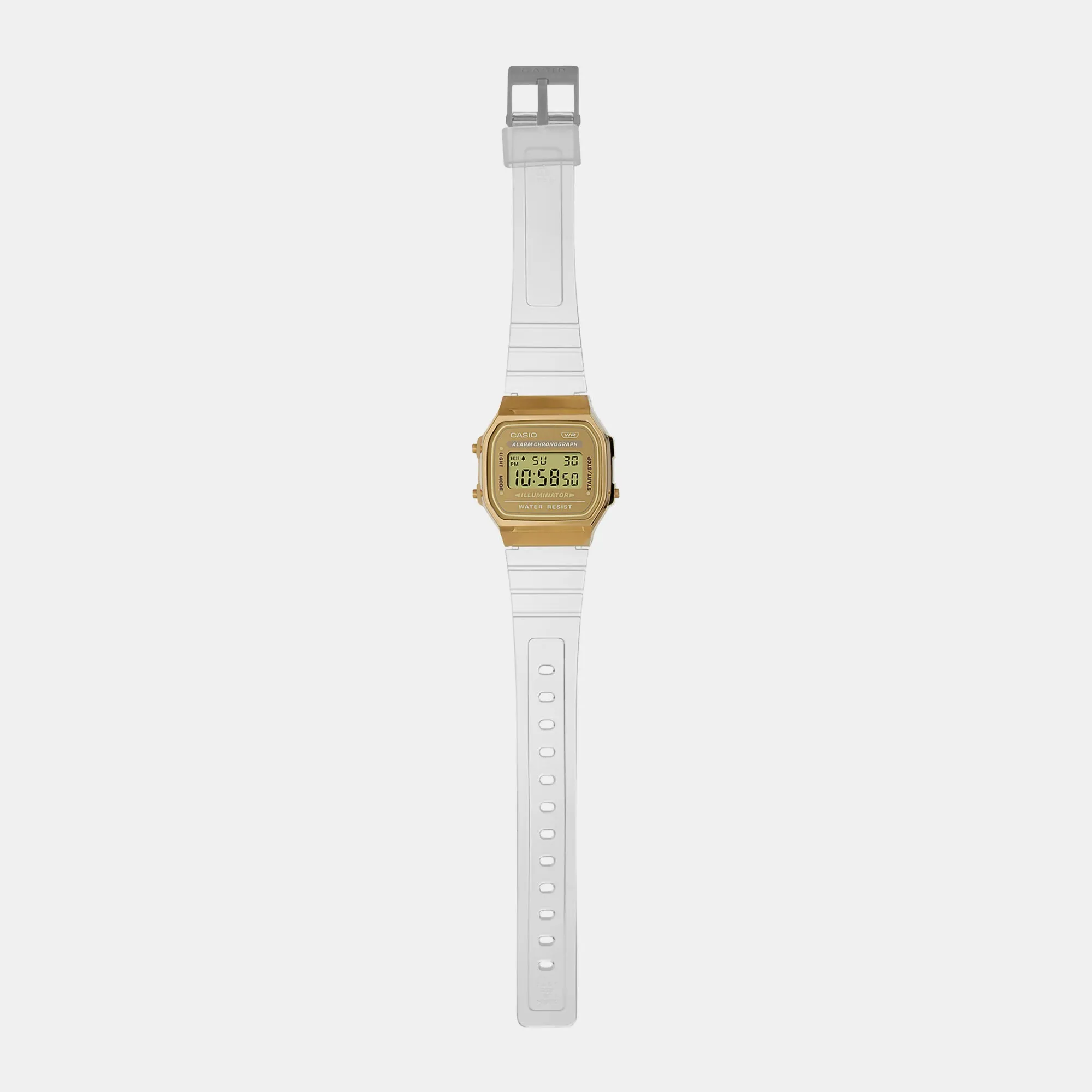 Vintage Gold Unisex Digital Resin Watch D307 - A168XESG-9ADF