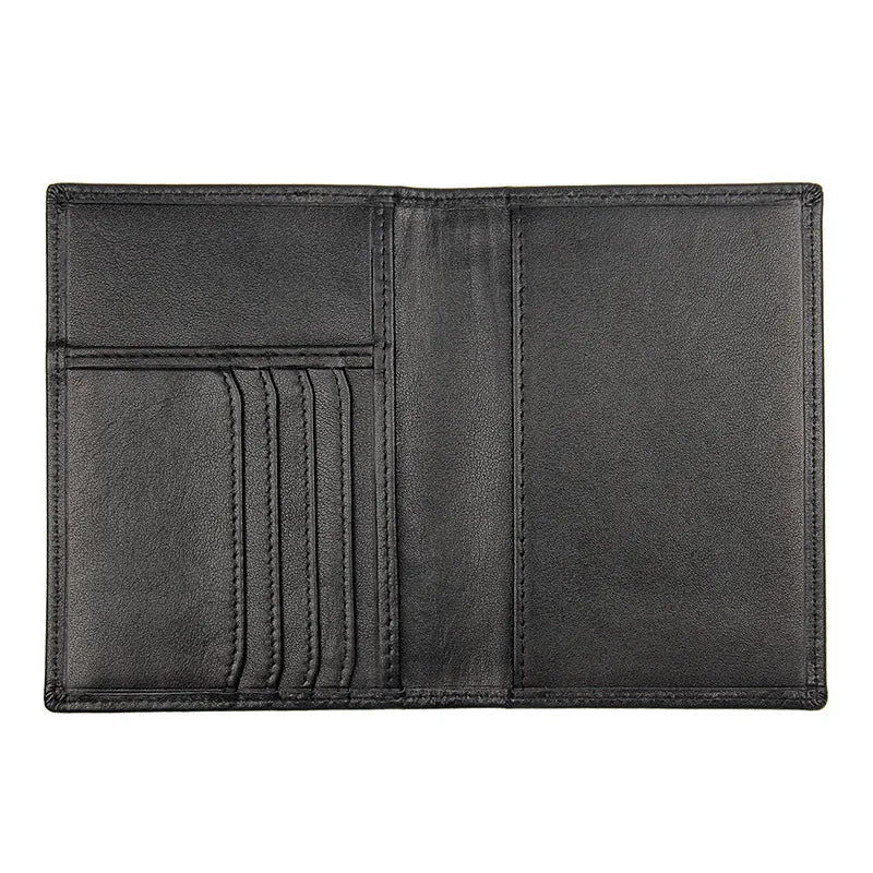 Vintage RFID Leather Passport Case 8190