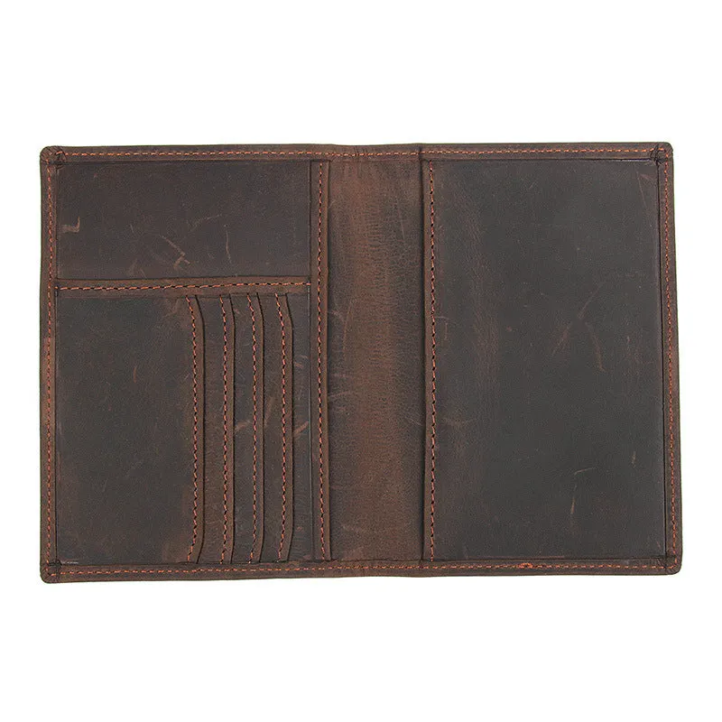 Vintage RFID Leather Passport Case 8190