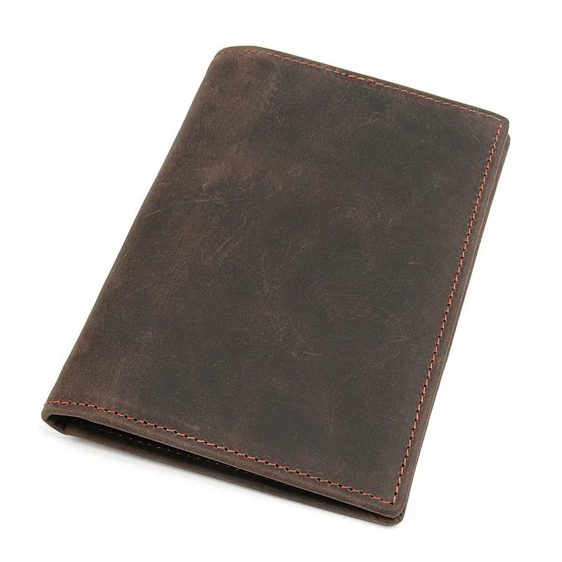 Vintage RFID Leather Passport Case 8190