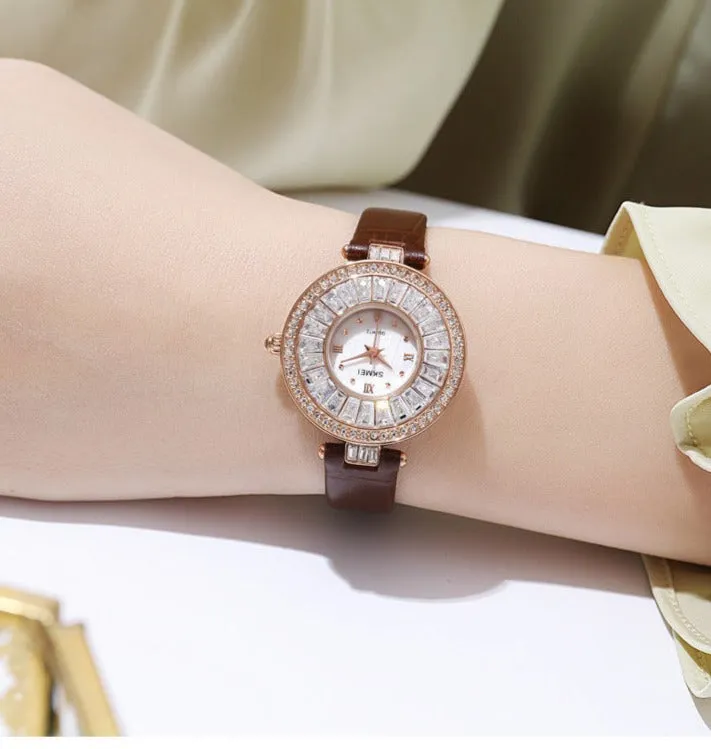 Watches Fashion Luxury Diamond Wristwatches Women Watch Waterproof Female Clock Time Watch