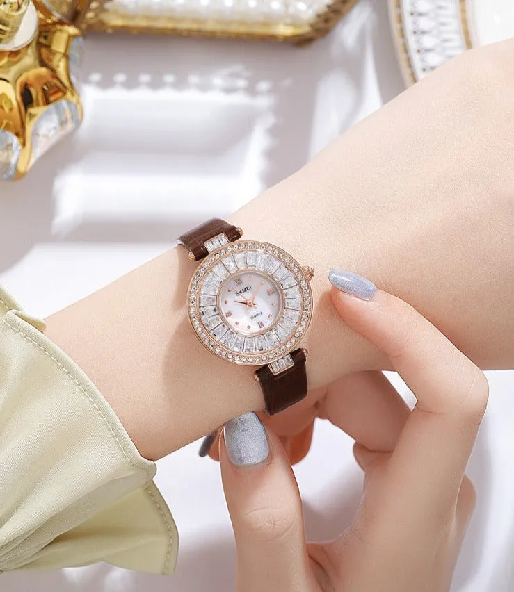 Watches Fashion Luxury Diamond Wristwatches Women Watch Waterproof Female Clock Time Watch