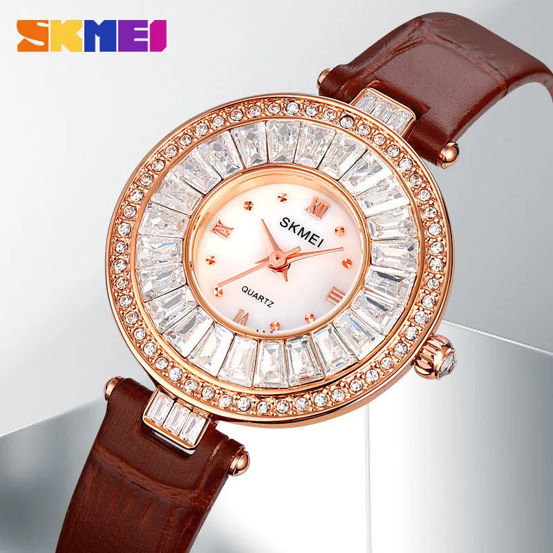 Watches Fashion Luxury Diamond Wristwatches Women Watch Waterproof Female Clock Time Watch