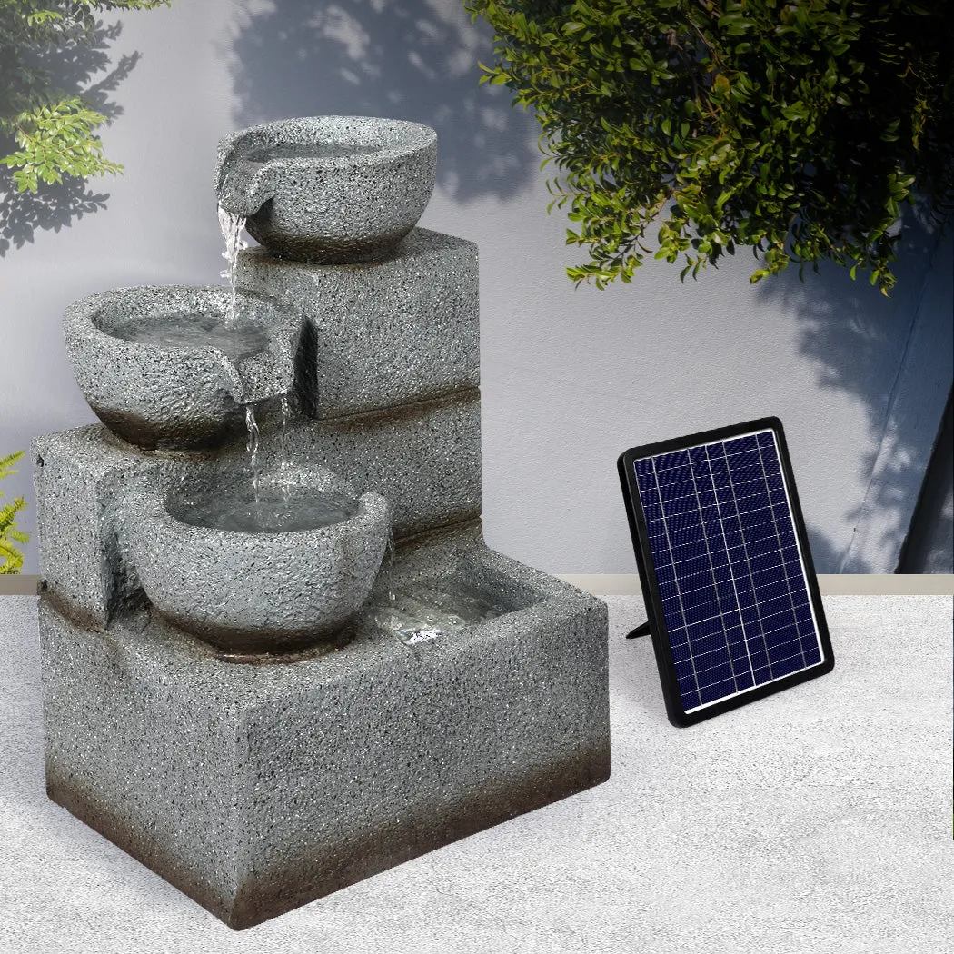 Water Bird Bath Solar Fountain Power Pump Kit Indoor Garden Outdoor