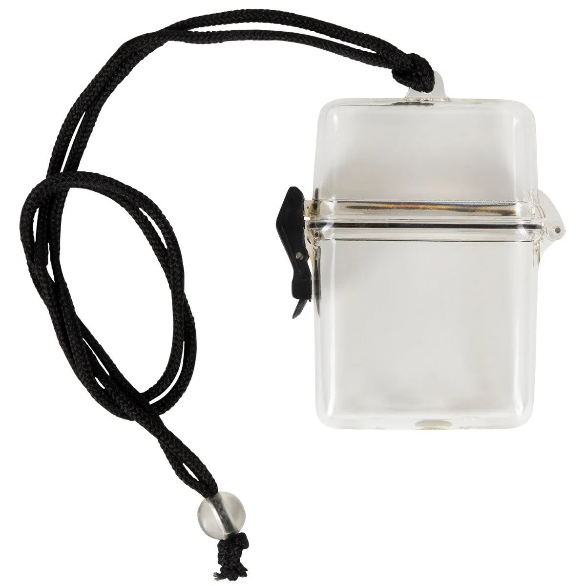 Waterproof Snap Lock Canister With Gasket Seal & Adjustable Hanging Cord