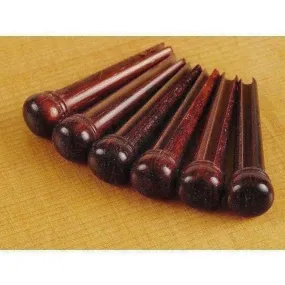 Waverly Slotted Snakewood Guitar Bridge Pins