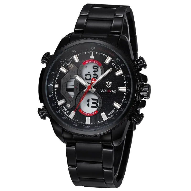 WEIDE Quartz Military Watches Sports Watch,Top Luxury Brand Business Men Watch Water Resistant Digital Watch