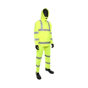 West Chester 4033/XXXL ANSI Type R Class 3 Three-Piece Rainsuit