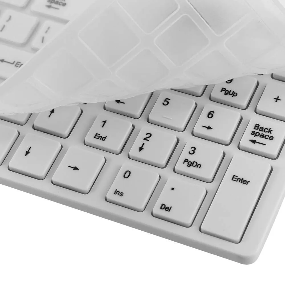 Wireless Keyboard Mouse  White