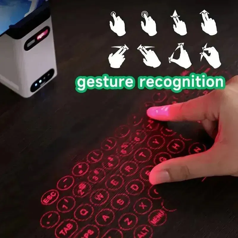 Wireless Laser Projection Virtual Keyboard