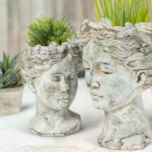 Woman Head Planter - Large