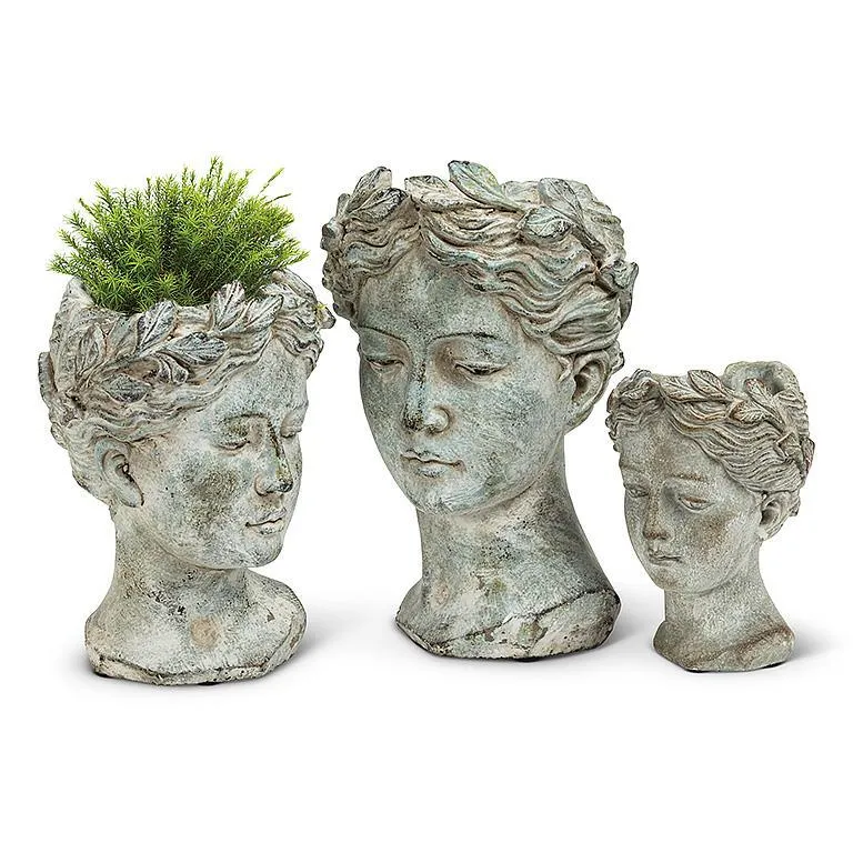 Woman Head Planter - Large