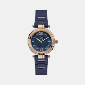 Women Blue Analog Silicon Watch Y56008L7MF