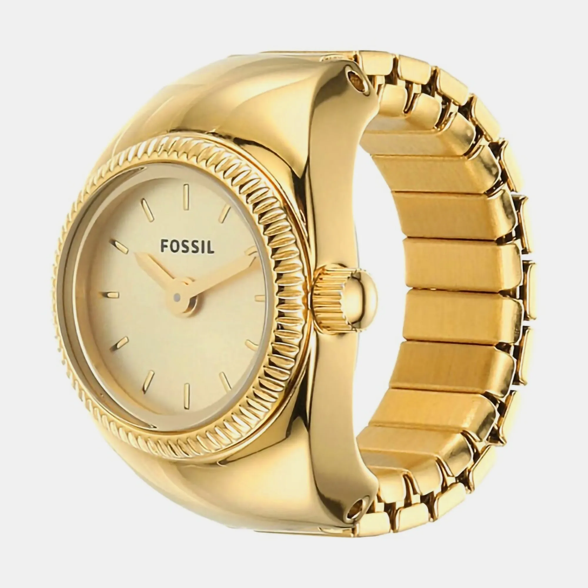 Women's Gold Analog Stainless Steel Watch Ring ES5246