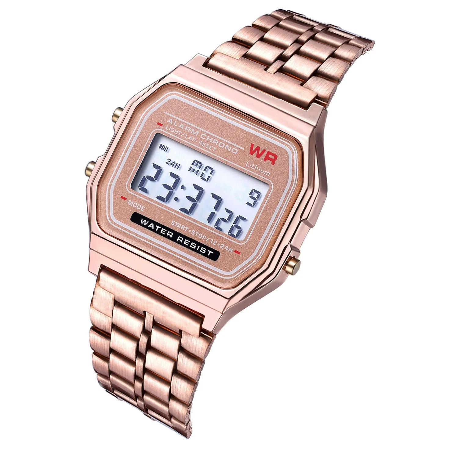 WR F91W Steel Band Electronic Watch - Classic & Durable Digital Timepiece