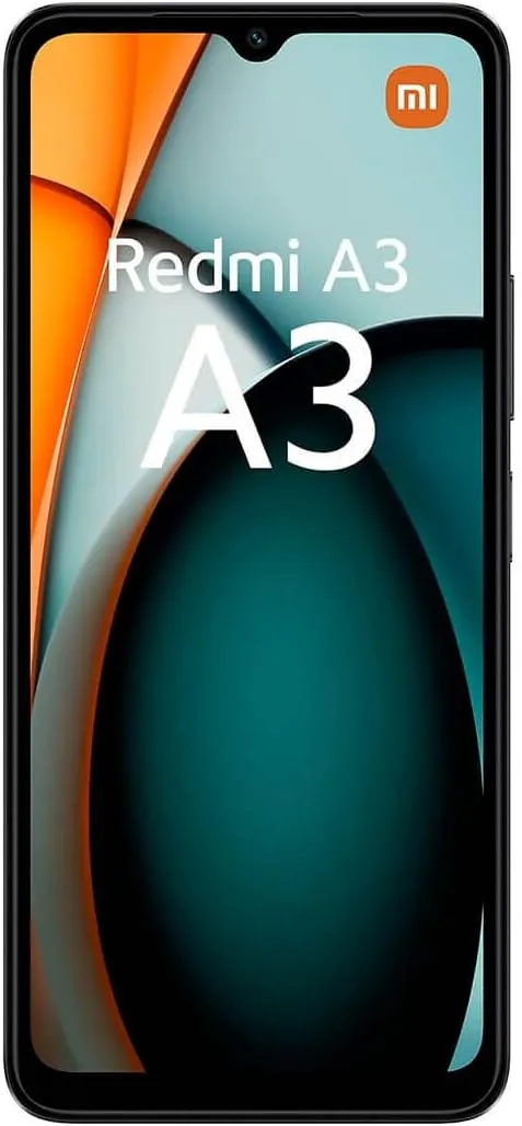 Xiaomi Redmi A3 – 64GB Storage, 3GB RAM, Dual SIM, Unlocked Smartphone, Midnight Black