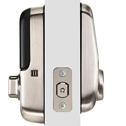 Yale Assure Lever, Wi-Fi Smart Door Lever (for doors with no deadbolt) - Works with Yale Access App, Amazon Alexa, Google Assistant, HomeKit, Phillips Hue and Samsung SmartThings, Nickel