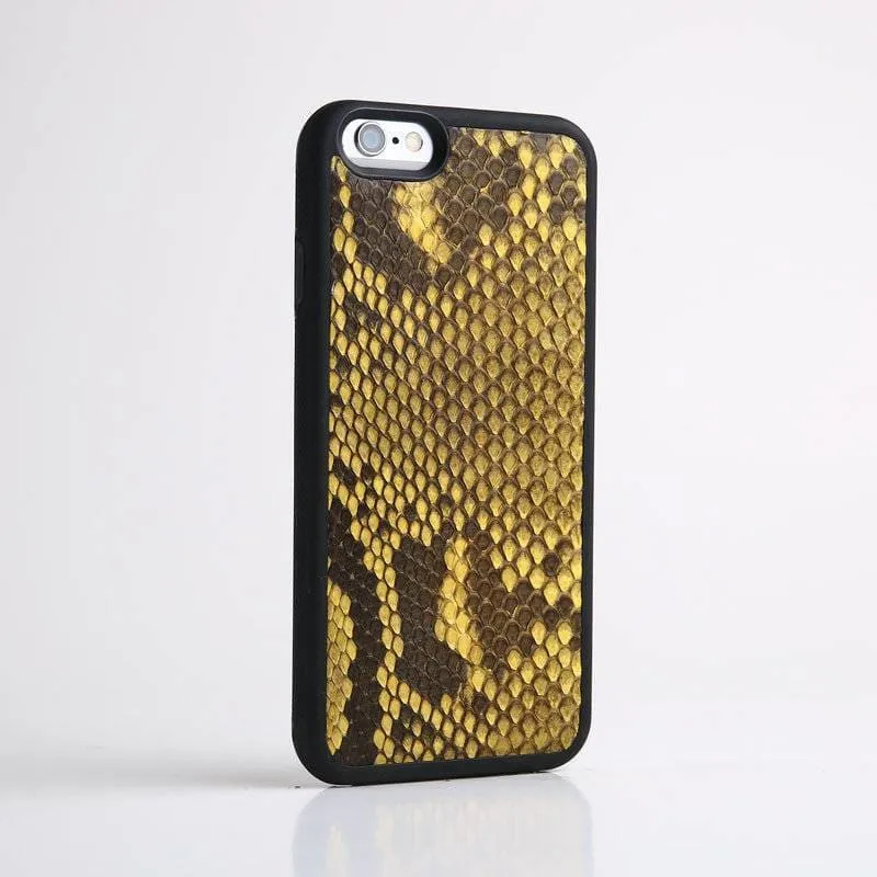 Yellow Snake Skin Phone Case