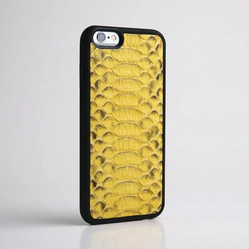 Yellow Snake Skin Phone Case